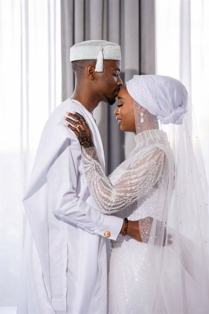 A muslim bride and groom
