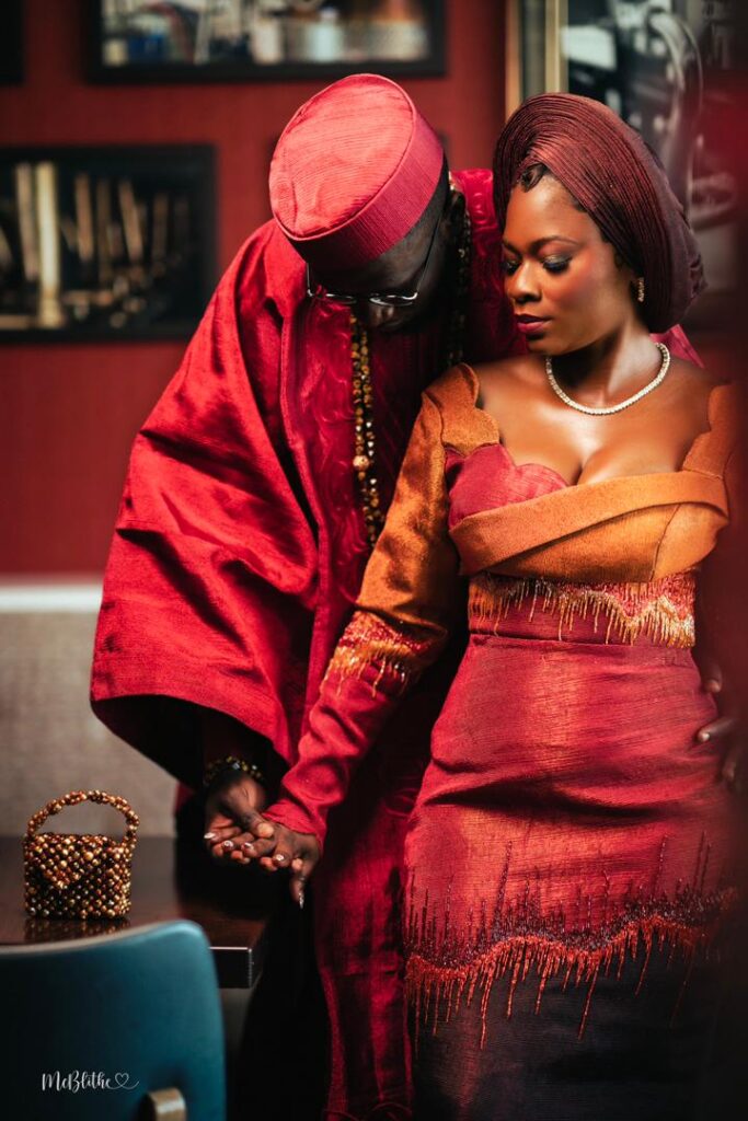 A yoruba bride & groom